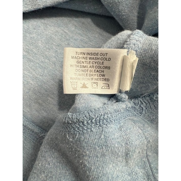 ORVIS Men's Large Light Blue 1/4 Zip Pullover Sweatshirt Embroidered Fish E12 - Picture 4 of 12